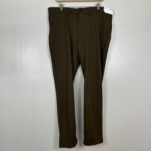STYLUS Mens 38x30 Military Olive Slim Fit Straight Leg 5-Pocket Pant NEW